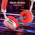 Zebronics Zeb-Duke 2 Red Wireless Headphone with 60hr Playtime - Image 2