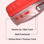 Zebronics Zeb-Duke 2 Red Wireless Headphone with 60hr Playtime - Image 7