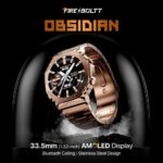 Fire-Boltt Obsidian 33.5mm (1.3 inch) AMOLED, Bluetooth Calling, Stainless Steel Design Smartwatch - Image 2