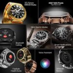 Fire-Boltt Obsidian 33.5mm (1.3 inch) AMOLED, Bluetooth Calling, Stainless Steel Design Smartwatch - Image 3