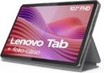 Lenovo Tab Android Tablet | 10.1 inch Full HD Display | MediaTek Helio G85 | 64GB | Wi-Fi 6 | 4GB RAM | Luna Grey + Clear Case - Image 2