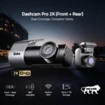 Qubo Dashcam 4G Live – 2K Quad HD Car Dash Camera (Front+Rear)